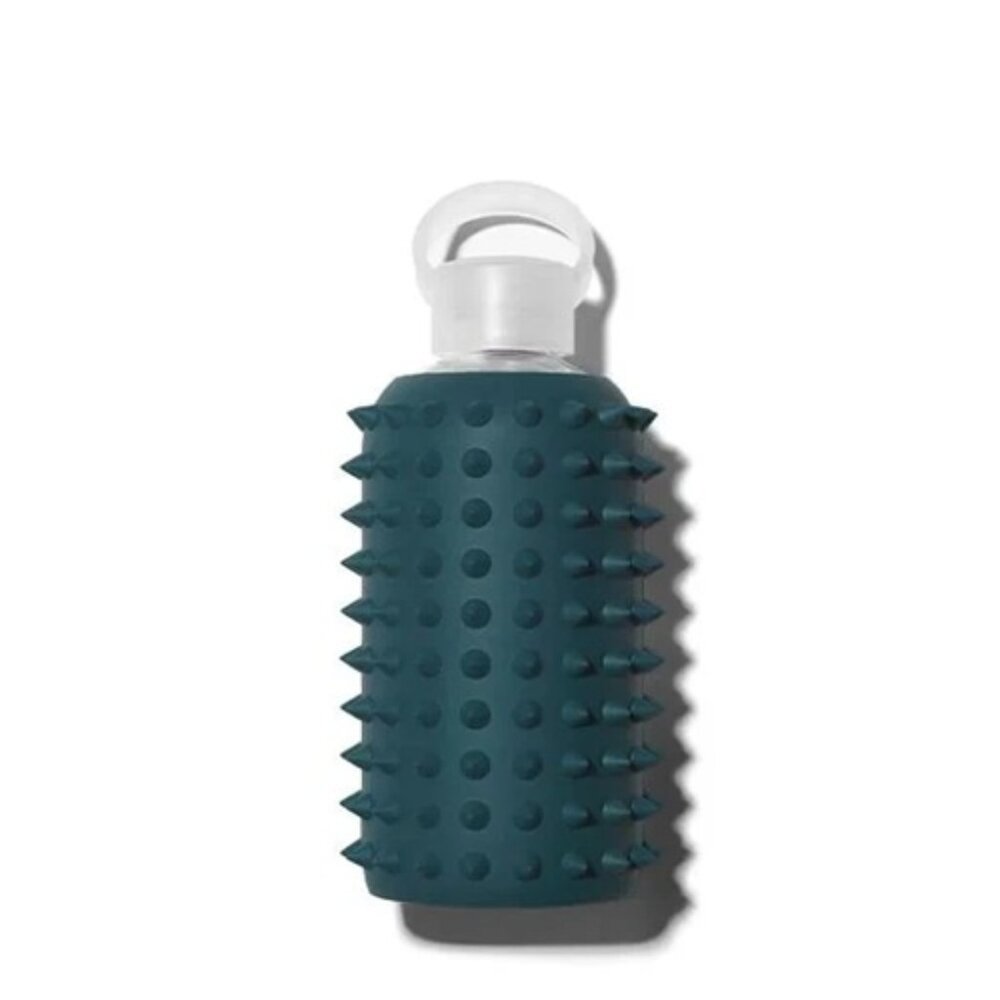 BKR Glass Water Bottle Spiked Atlas (Deep Atlantic Blue) Little 16oz/500ml